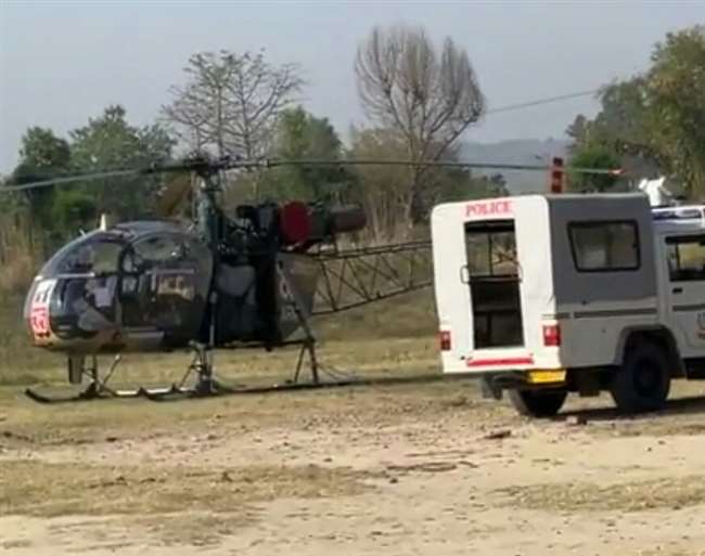 ARMY HELICOPTER EMERGENCY LANDING